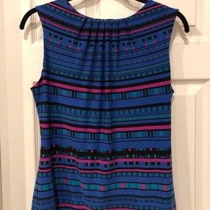 Calvin Klein geometric sleeveless top, sz S